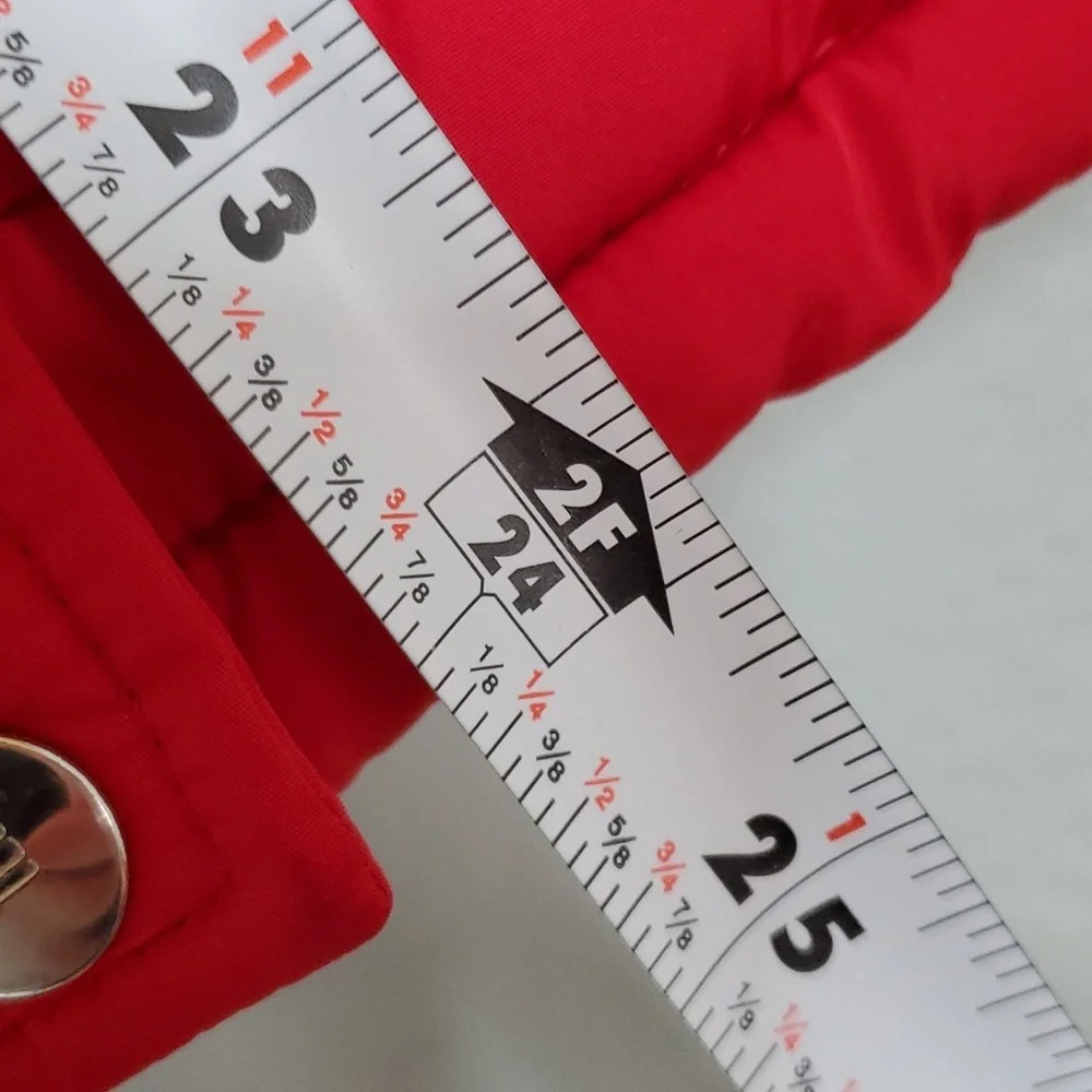 Tommy Hilfiger Red Puffer Vest Jacket - Size Small - Picture 16 of 17